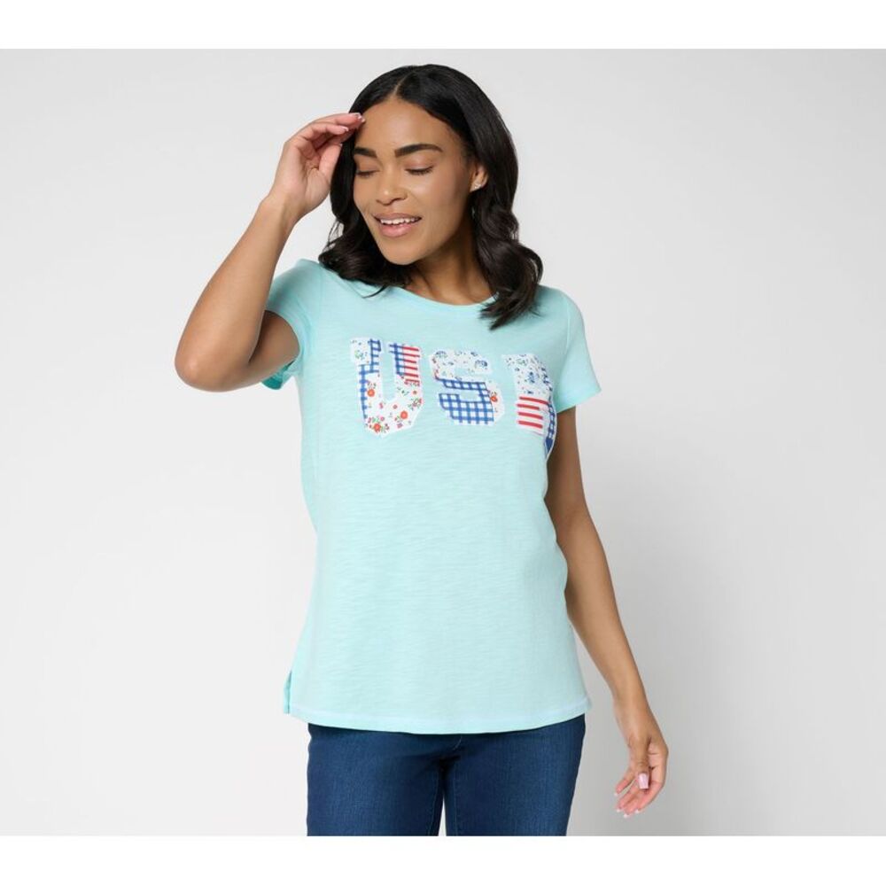 Belle by Kim Gravel Women's Top Plus Sz 1X Make Your Selection: Blue A724095